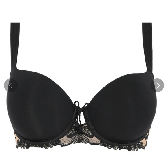 Aubade Lovessense Noir Black and Nude Lace Bra - Picture 9 of 10